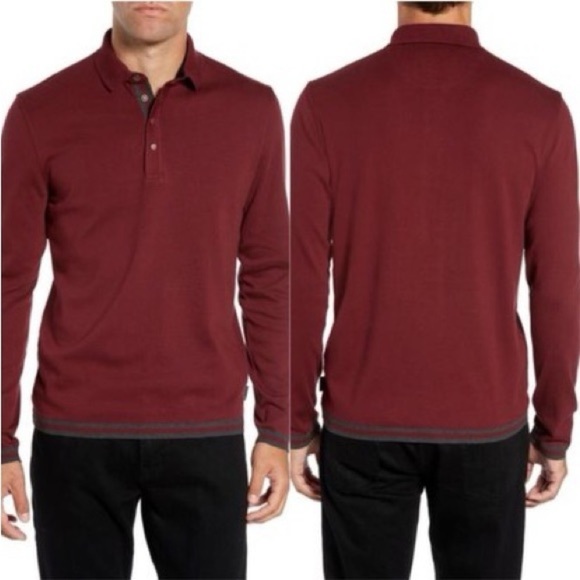 Ted Baker Longfiz Striped Ribstart Polo Size 6 - Picture 1 of 10